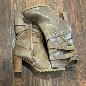 GENERATION Y Shimmering Bronze Heeled Boots